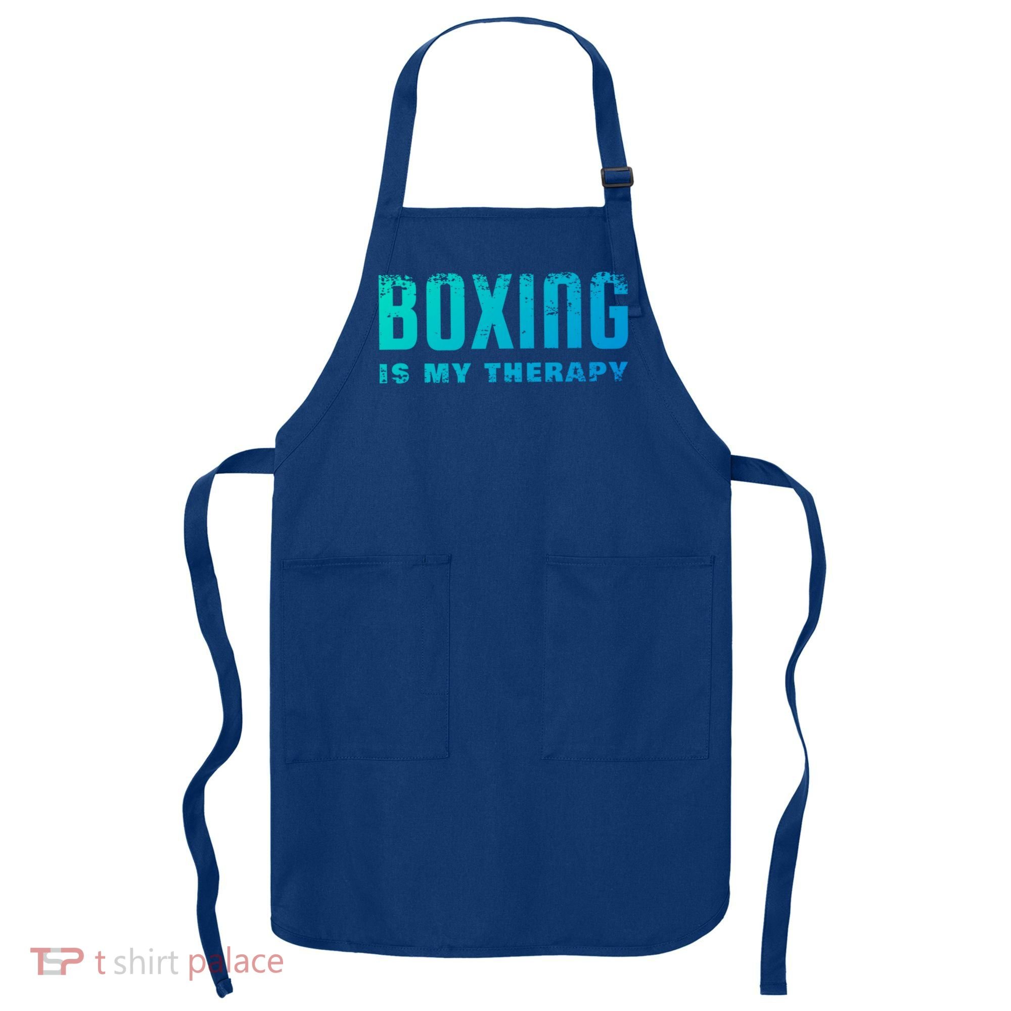 Boxing Is My Therapy Boxer Cool Gift Apron