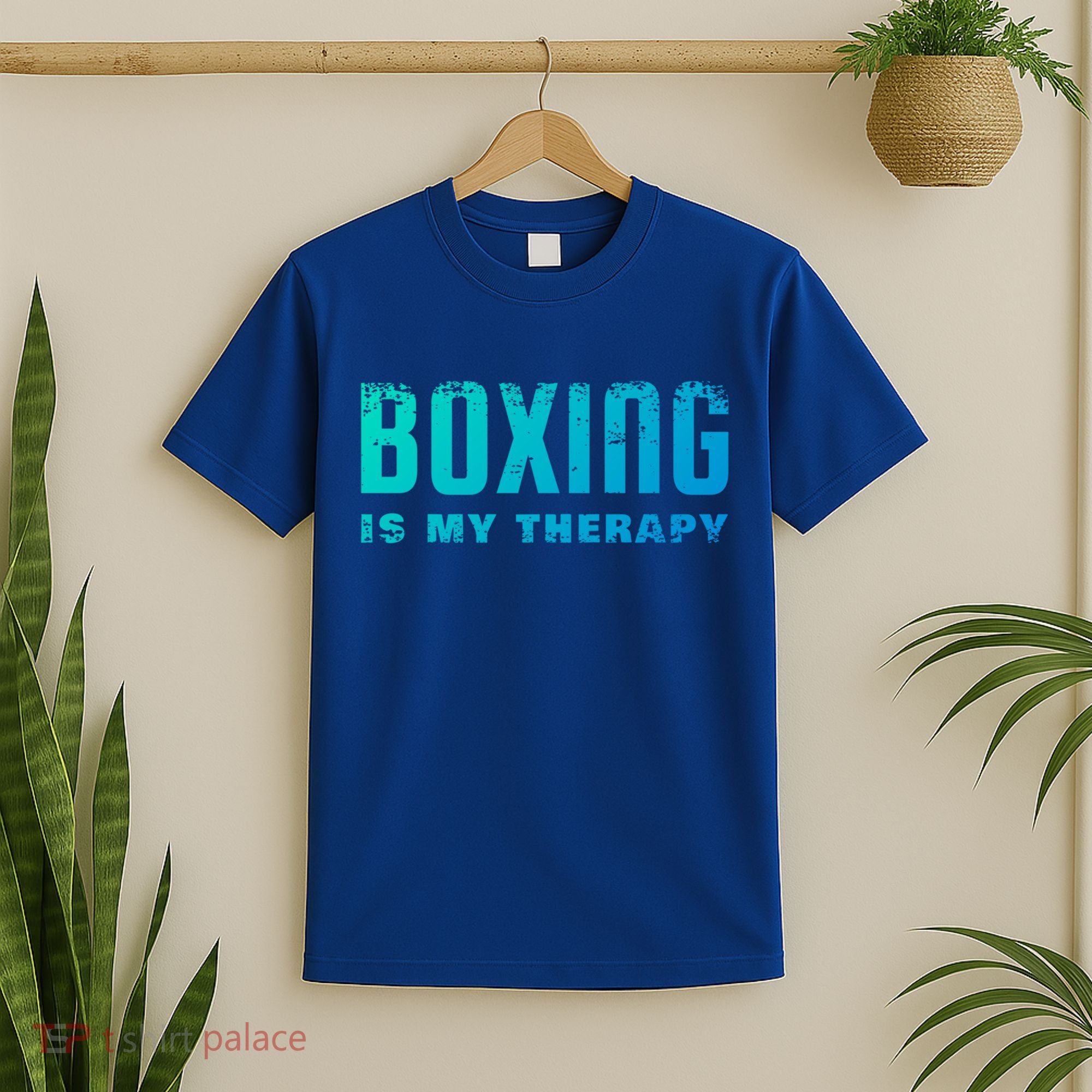 Boxing Is My Therapy Boxer Cool Gift T-Shirt