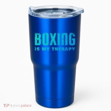 Boxing Is My Therapy Boxer Cool Gift Tumbler