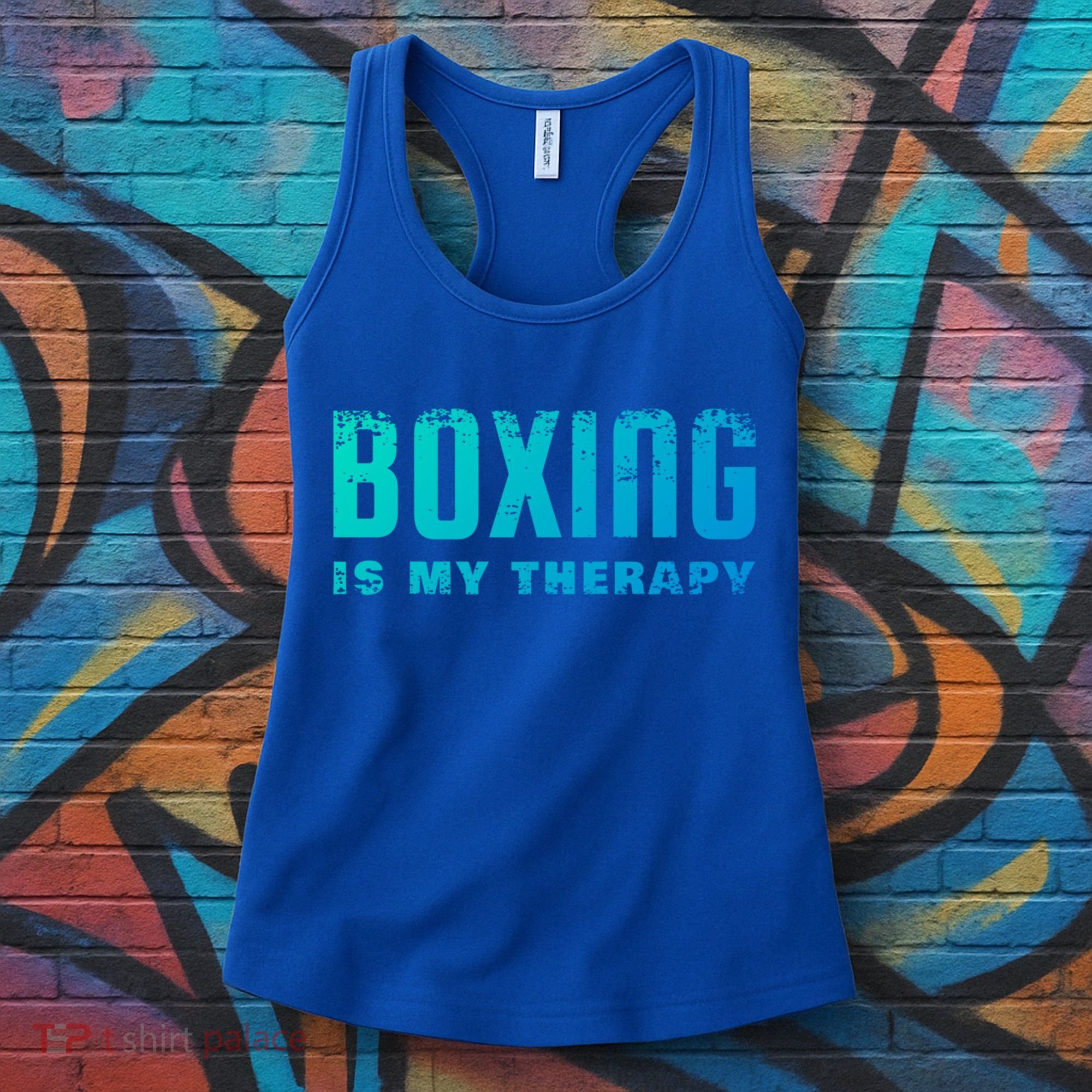 Boxing Is My Therapy Boxer Cool Gift Women's Tank Top