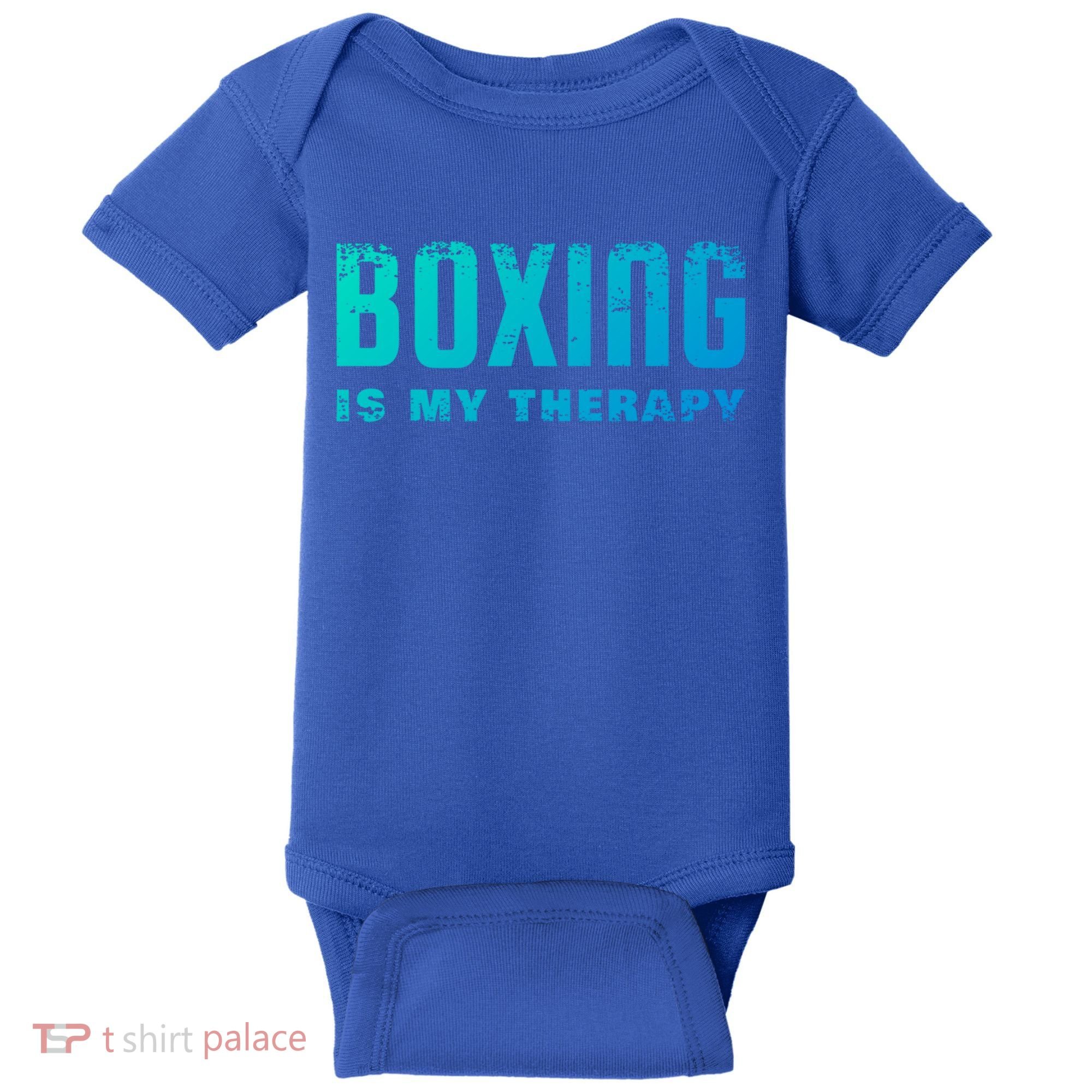 Boxing Is My Therapy Boxer Cool Gift Baby Bodysuit