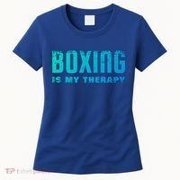Boxing Is My Therapy Boxer Cool Gift Women's T-Shirt thumb 0