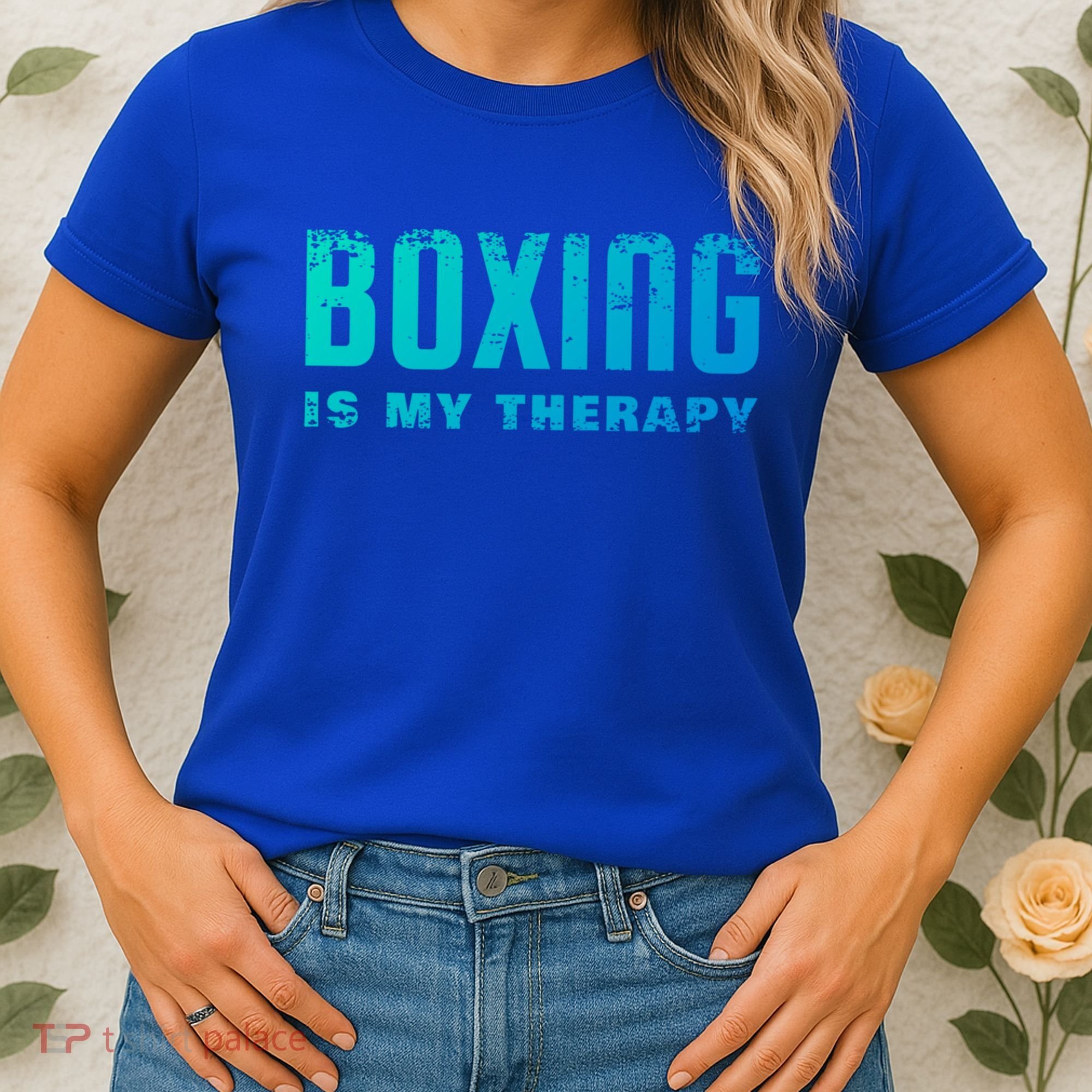 Boxing Is My Therapy Boxer Cool Gift Women's T-Shirt