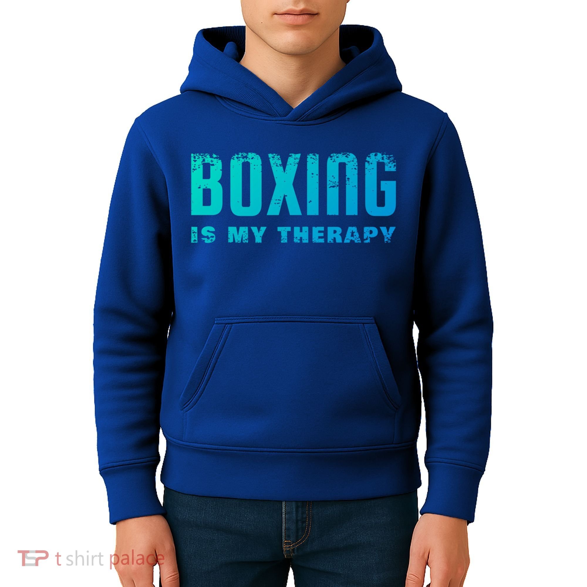 Boxing Is My Therapy Boxer Cool Gift Kids Hoodie