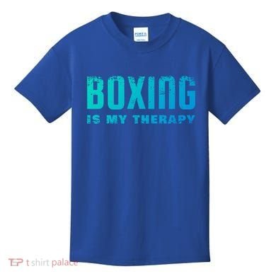 Boxing Is My Therapy Boxer Cool Gift Kids T-Shirt