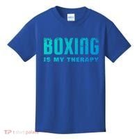 Boxing Is My Therapy Boxer Cool Gift Kids T-Shirt thumb 0