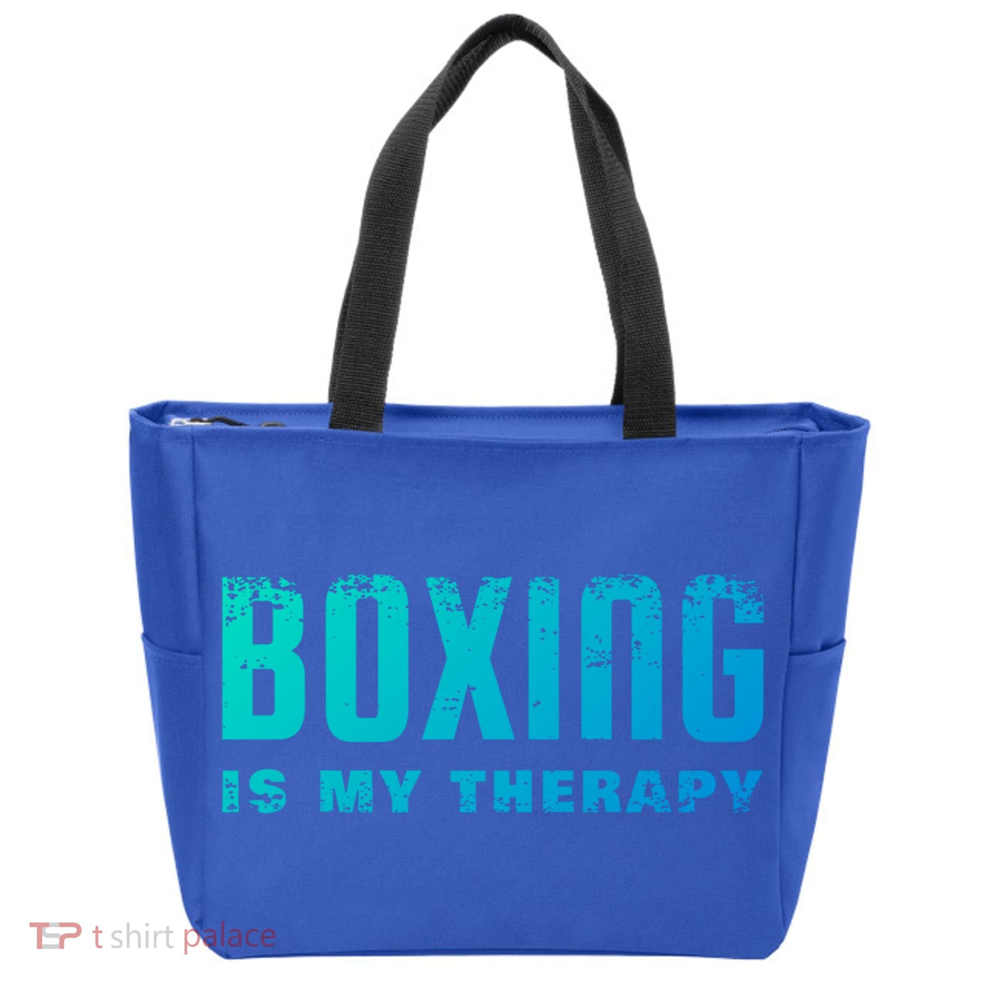 Boxing Is My Therapy Boxer Cool Gift Tote Bag
