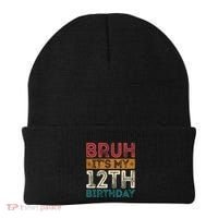 Bruh Its My 12th Birthday 12 Year Old Birthday Beanie thumb 0