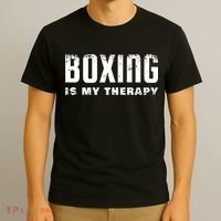 Boxing Is My Therapy Boxer Gift T-Shirt thumb 3