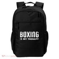 Boxing Is My Therapy Boxer Gift Backpack thumb 0