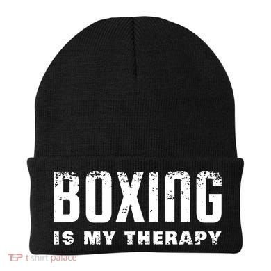 Boxing Is My Therapy Boxer Gift Beanie