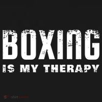 Boxing Is My Therapy Boxer Gift Polo thumb 3