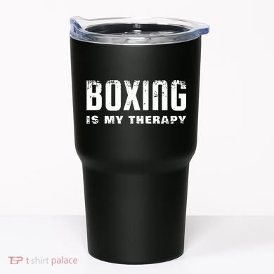 Boxing Is My Therapy Boxer Gift Tumbler