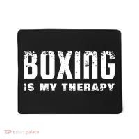 Boxing Is My Therapy Boxer Gift Mousepad thumb 0
