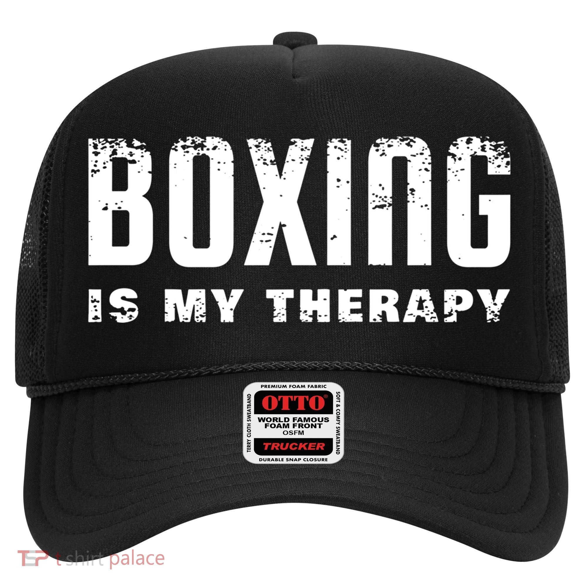 Boxing Is My Therapy Boxer Gift Hat