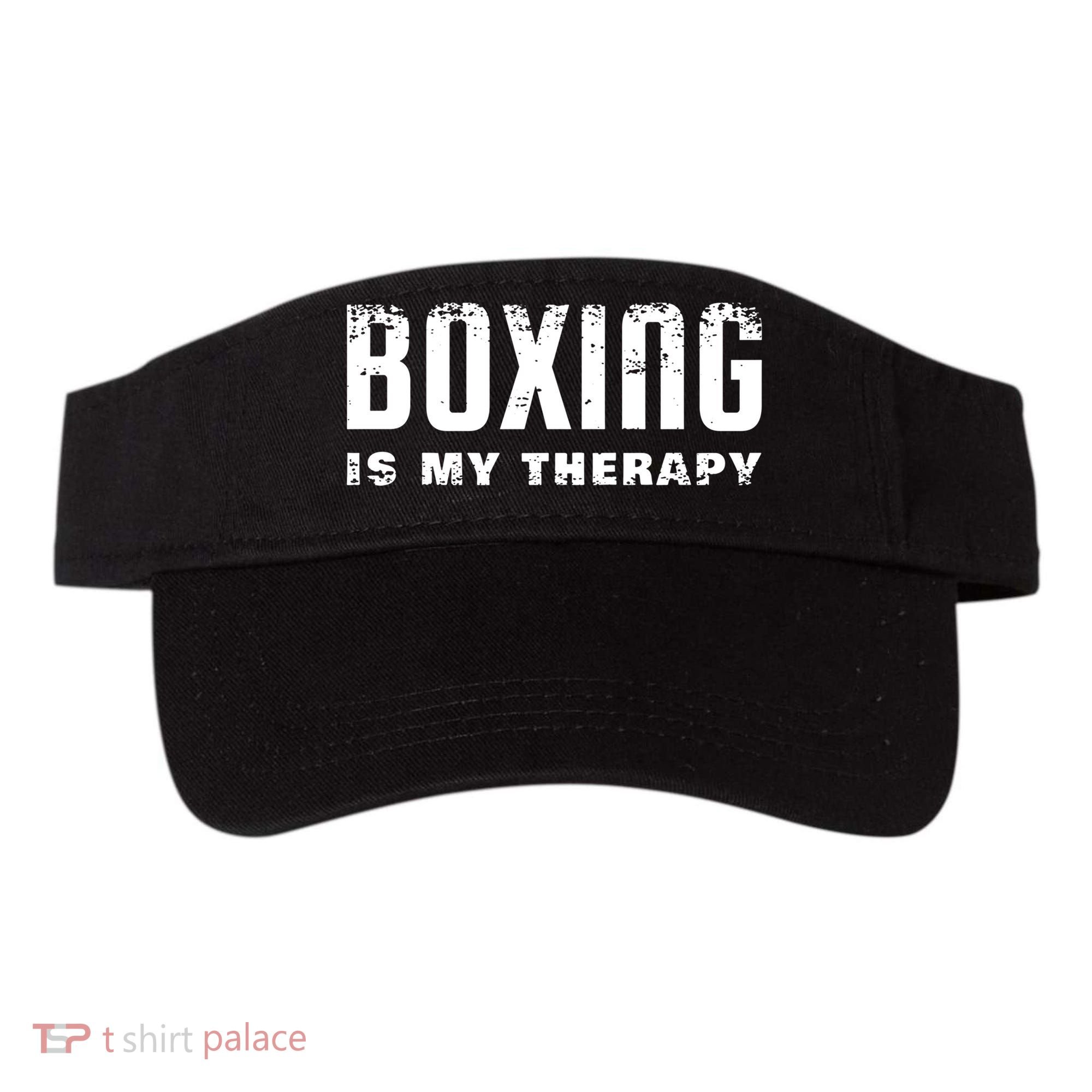 Boxing Is My Therapy Boxer Gift Visor