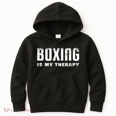 Boxing Is My Therapy Boxer Gift Kids Hoodie