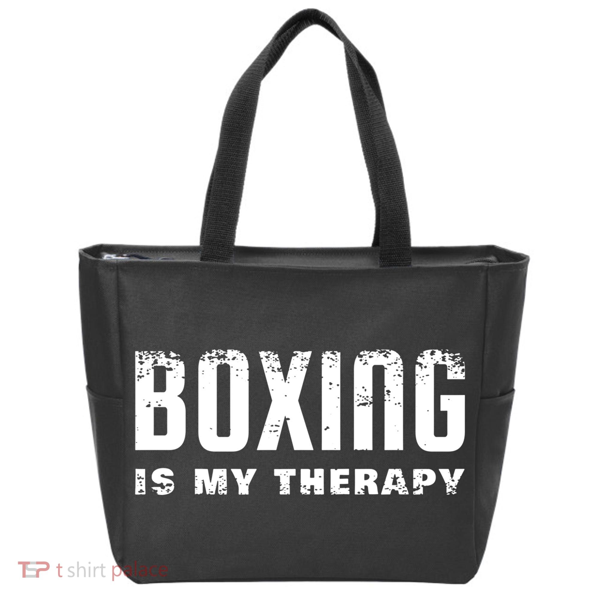 Boxing Is My Therapy Boxer Gift Tote Bag