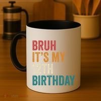 Bruh Its My 12th Birthday 12 Year Old Birthday Coffee Mug thumb 4