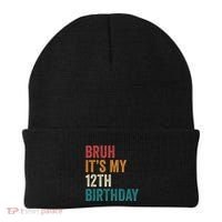 Bruh Its My 12th Birthday 12 Year Old Birthday Beanie thumb 0