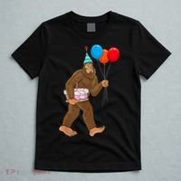 Bigfoot ItS My Birthday Party Hat Balloons Sasquatch T-Shirt thumb 5