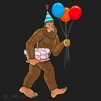 Bigfoot ItS My Birthday Party Hat Balloons Sasquatch Beanie thumb 2
