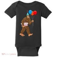 Bigfoot ItS My Birthday Party Hat Balloons Sasquatch Baby Bodysuit thumb 0