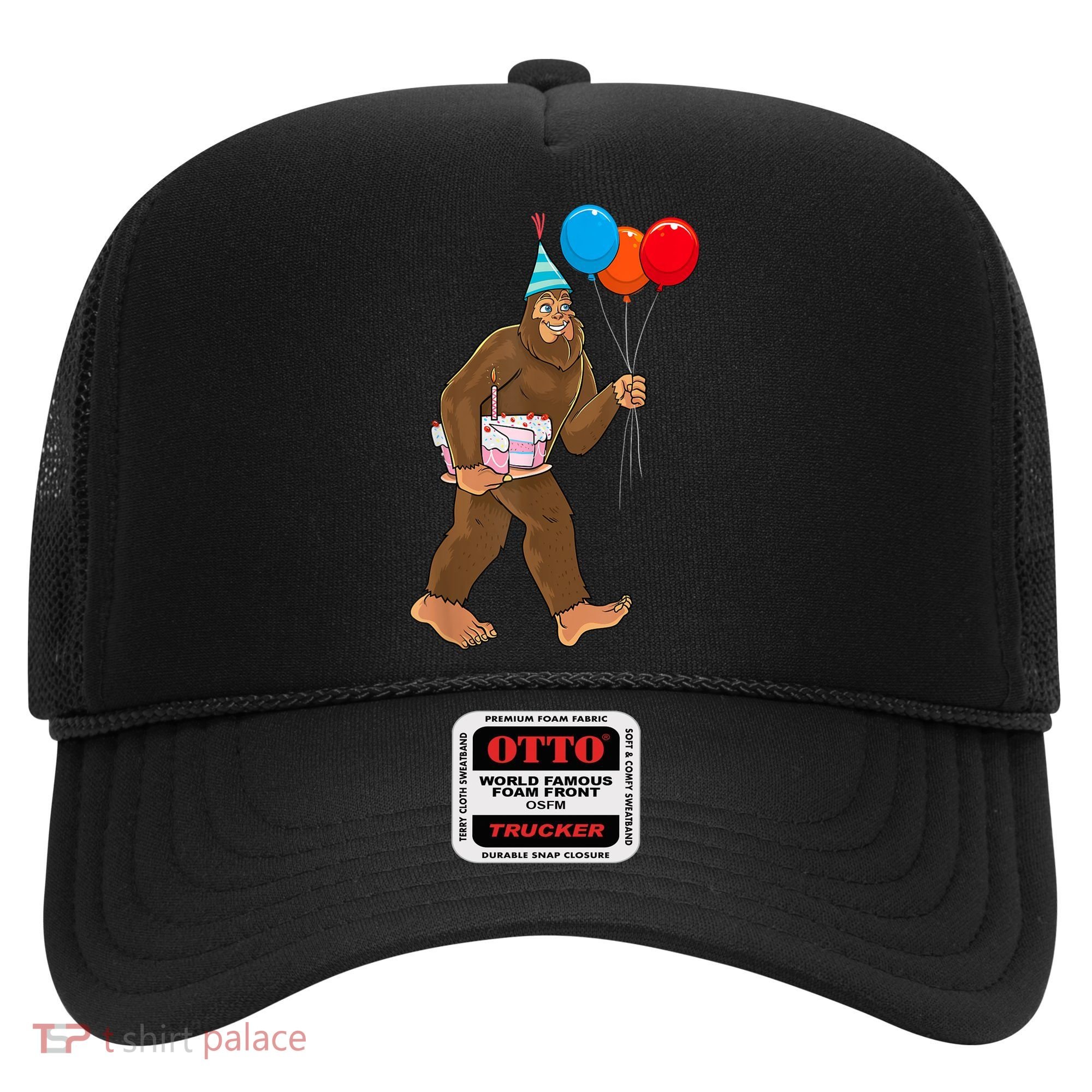 Bigfoot ItS My Birthday Party Hat Balloons Sasquatch Hat
