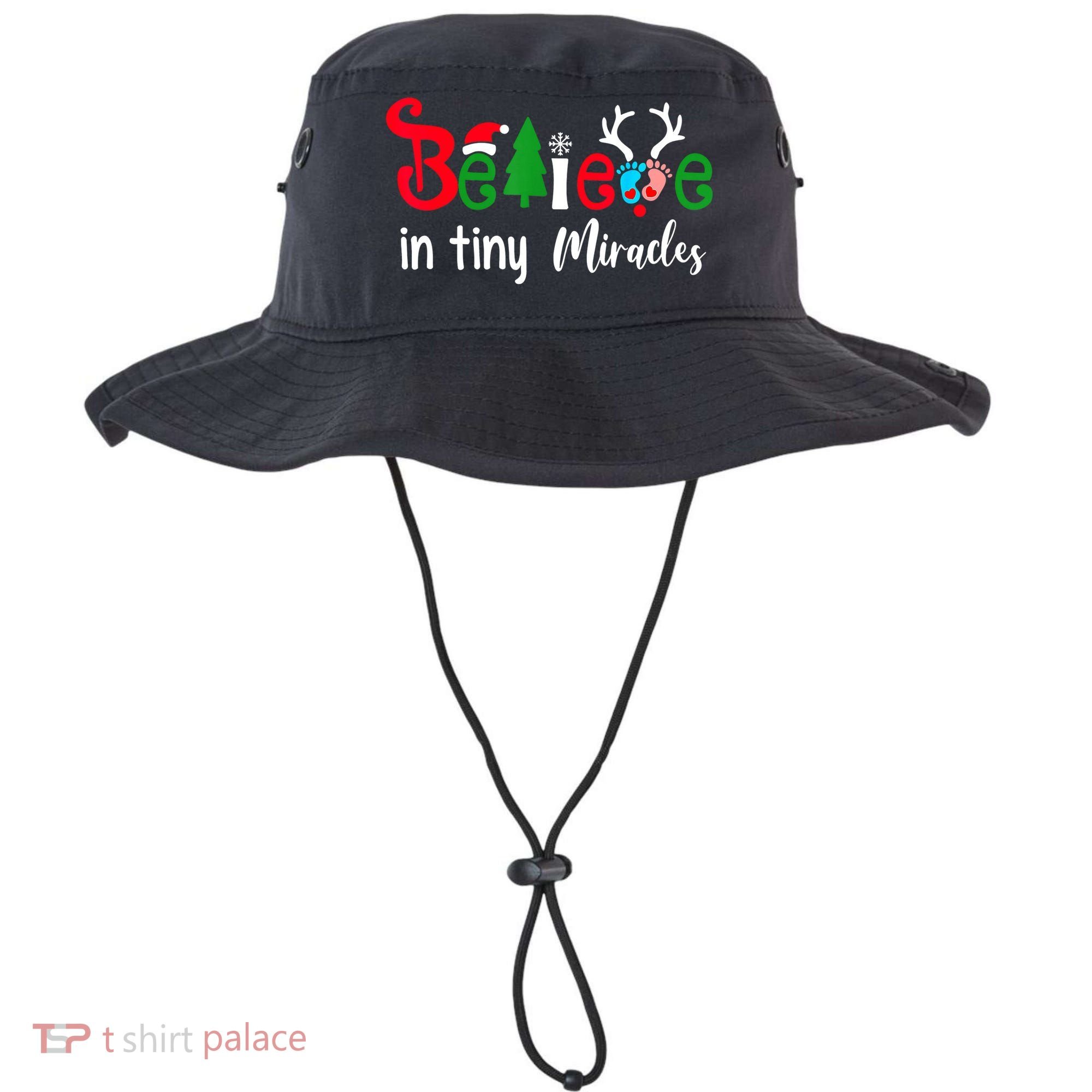 Believe In Magic Of Tiny Mistletoes NICU Nurse Christmas Bucket Hat
