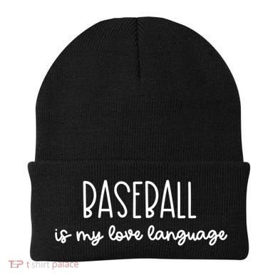 Baseball Is My Love Language Fan Gift Beanie