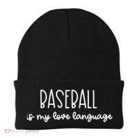 Baseball Is My Love Language Fan Gift Beanie thumb 0