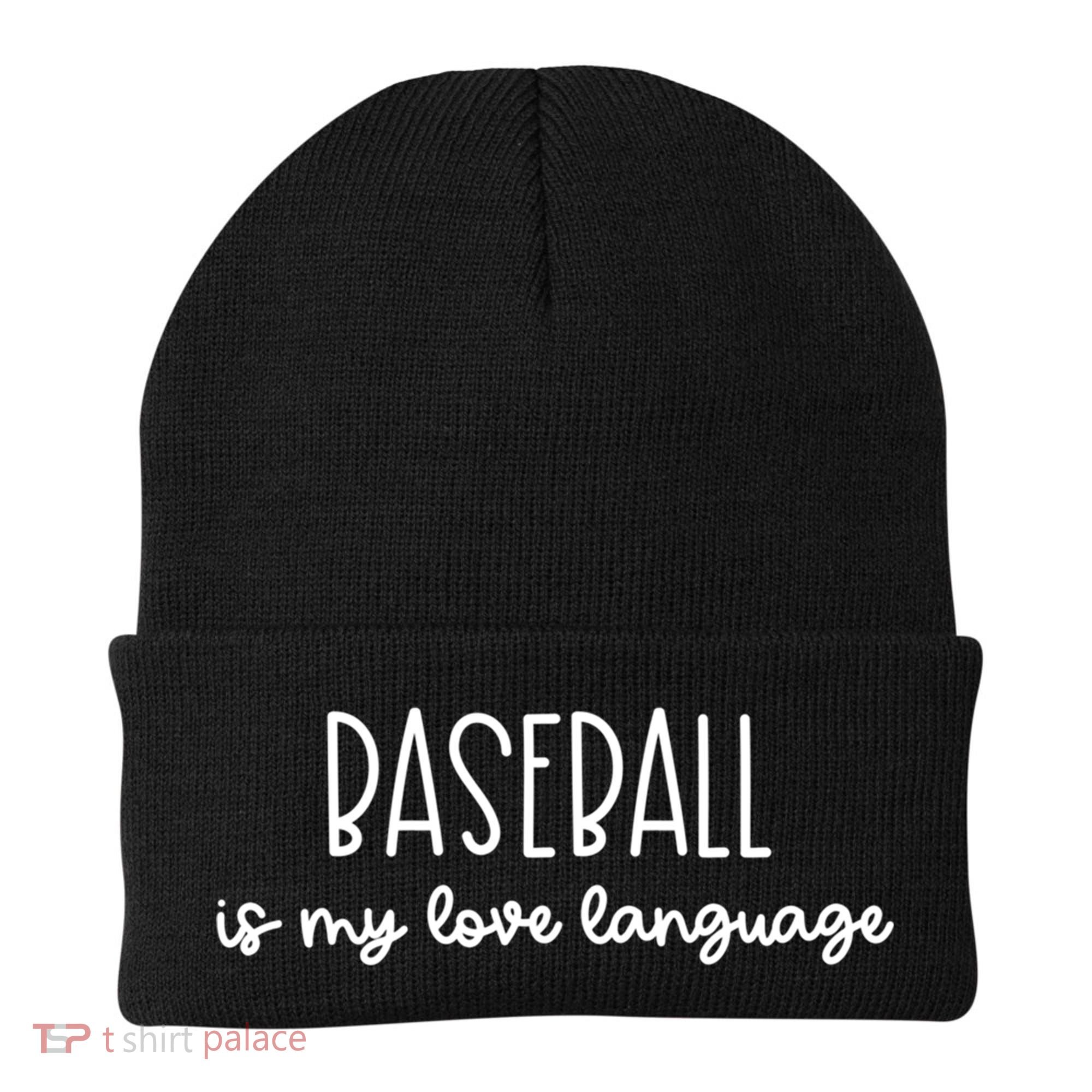 Baseball Is My Love Language Fan Gift Beanie