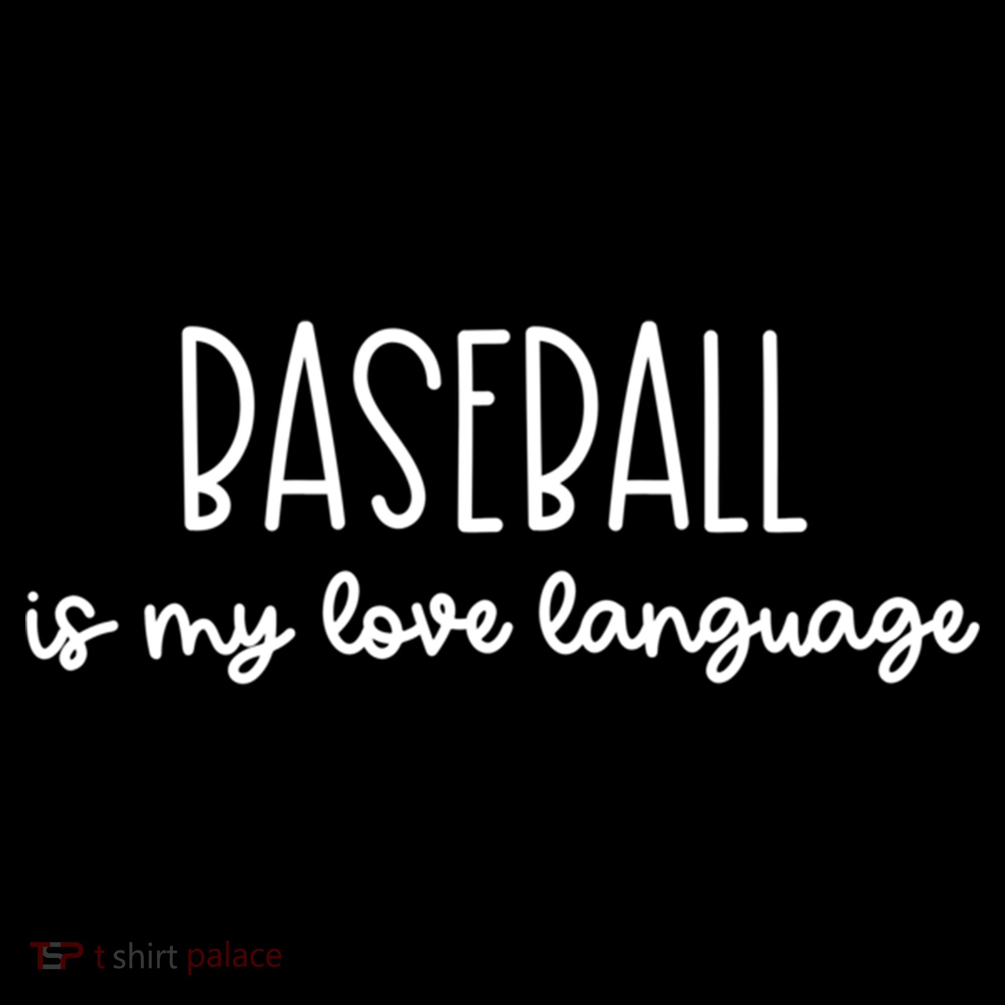 Baseball Is My Love Language Fan Gift Pajama Set