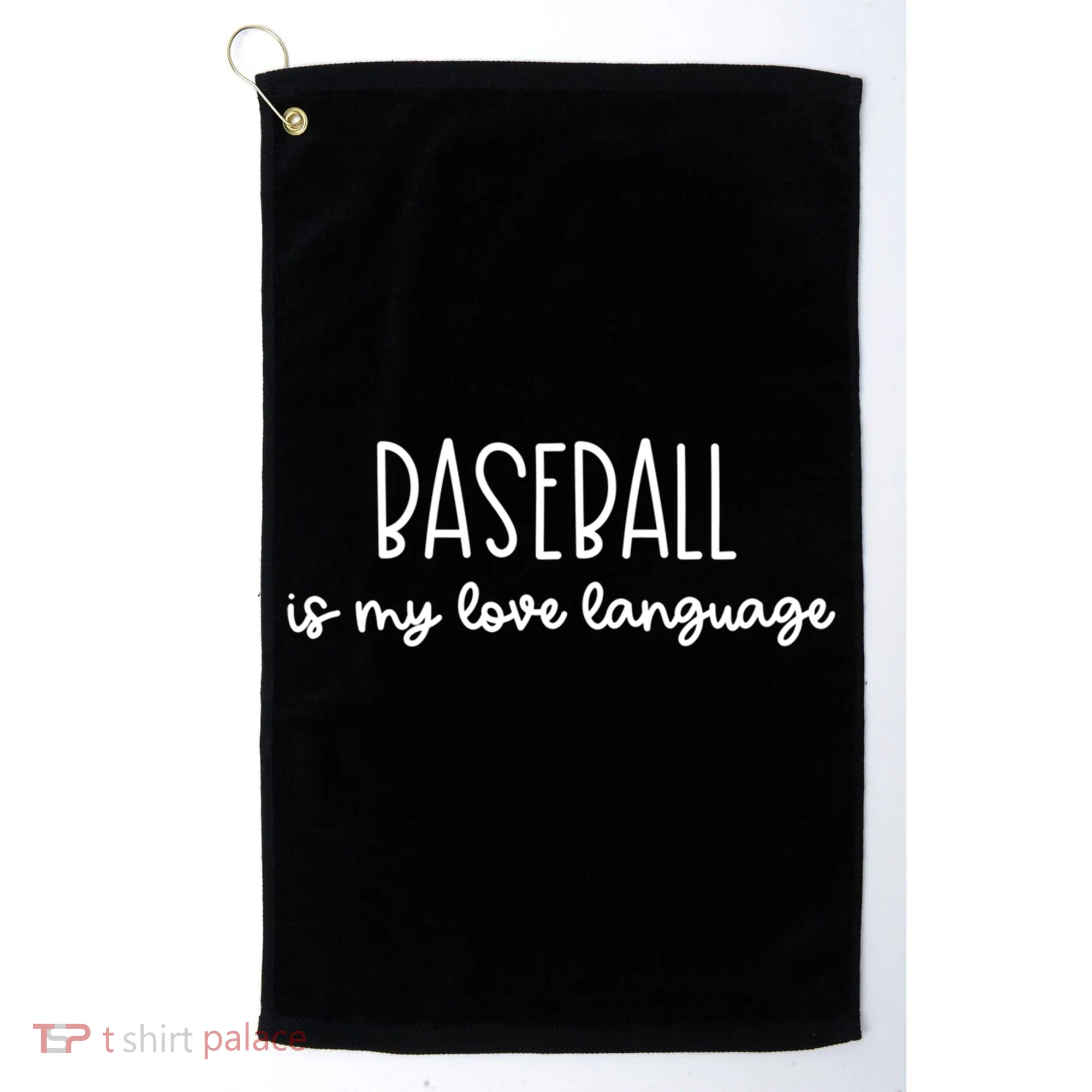 Baseball Is My Love Language Fan Gift Golf Towel