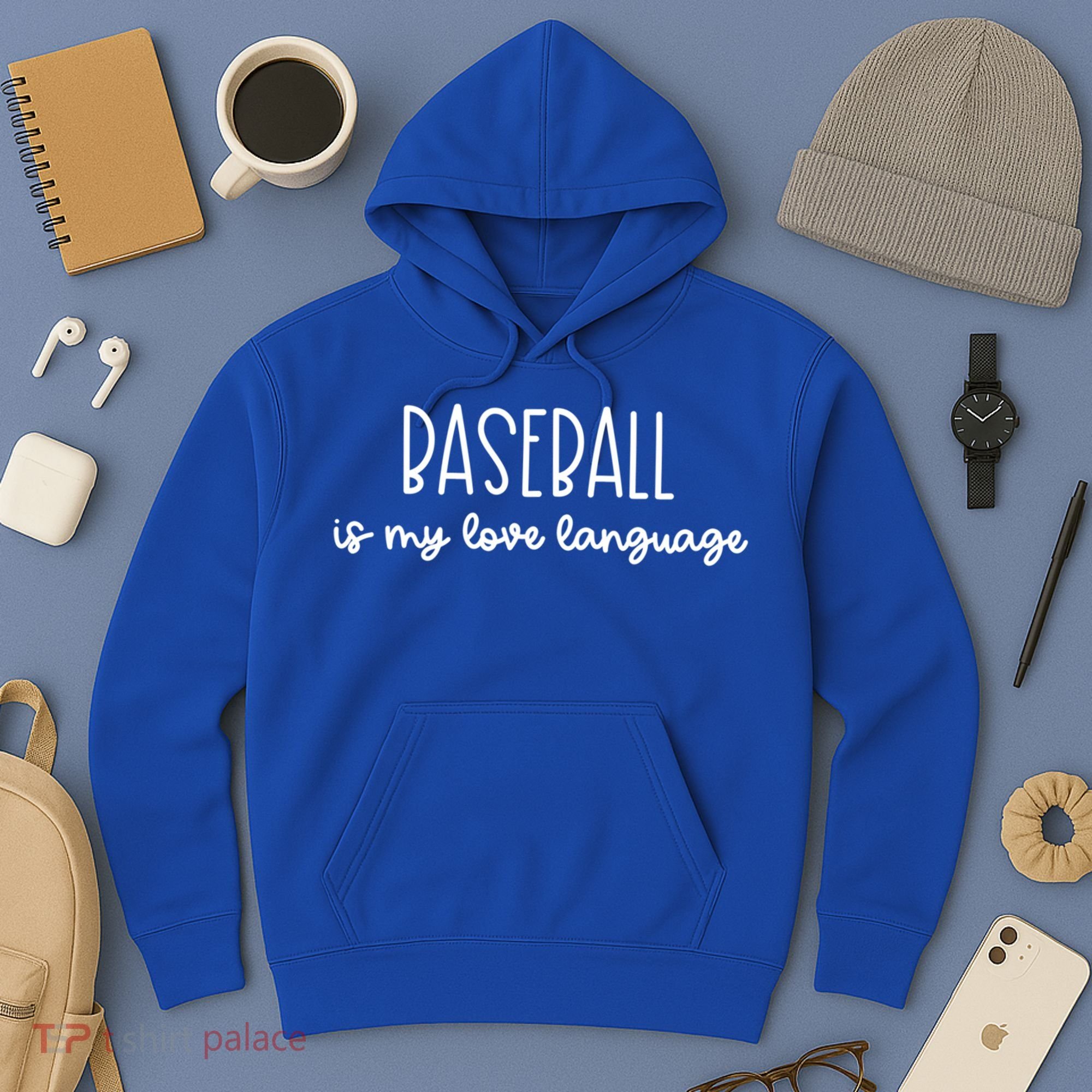 Baseball Is My Love Language Fan Gift Hoodie