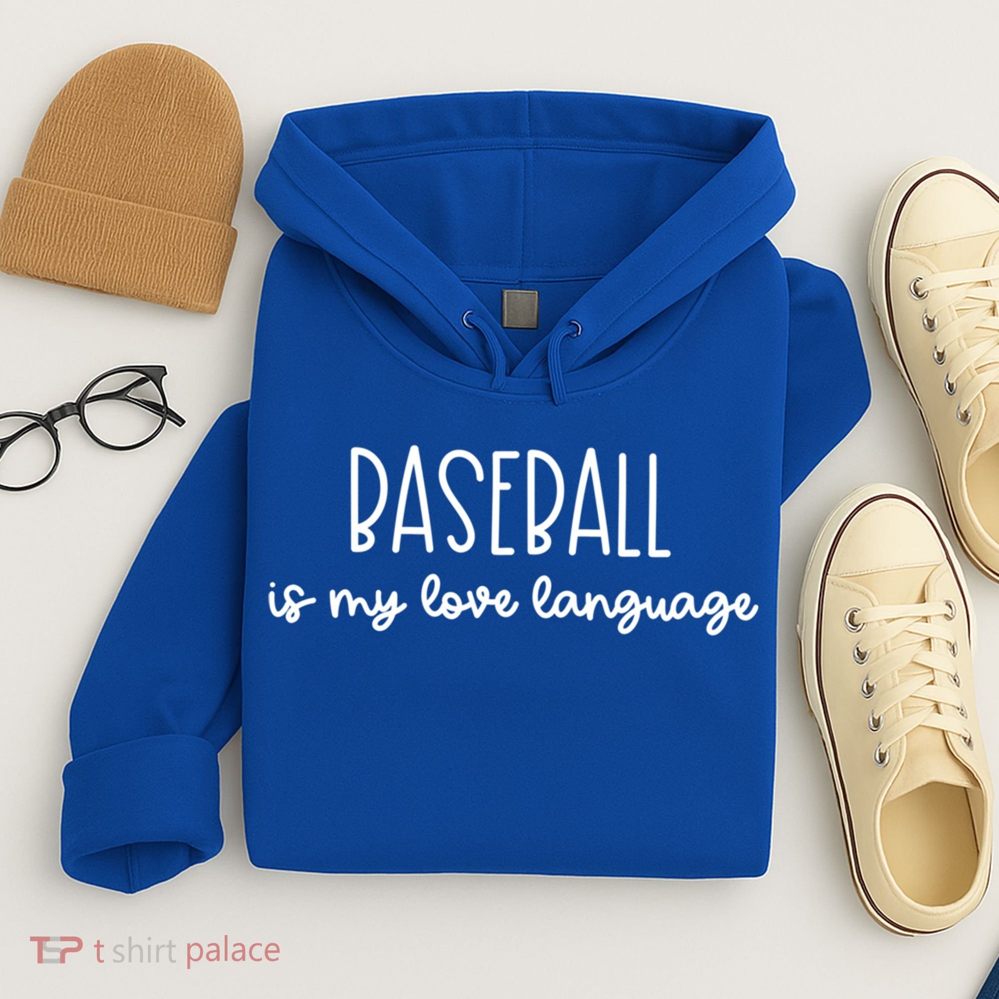 Baseball Is My Love Language Fan Gift Hoodie