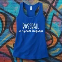 Baseball Is My Love Language Fan Gift Women's Tank Top thumb 3