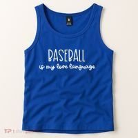 Baseball Is My Love Language Fan Gift Tank Top thumb 2