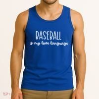 Baseball Is My Love Language Fan Gift Tank Top thumb 3
