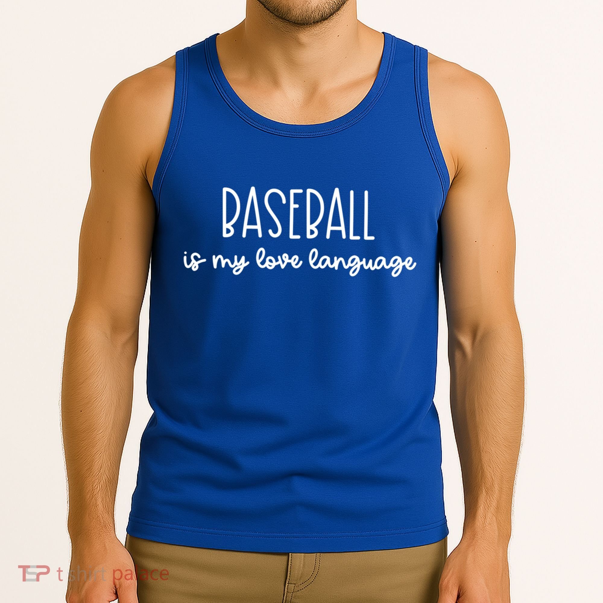 Baseball Is My Love Language Fan Gift Tank Top