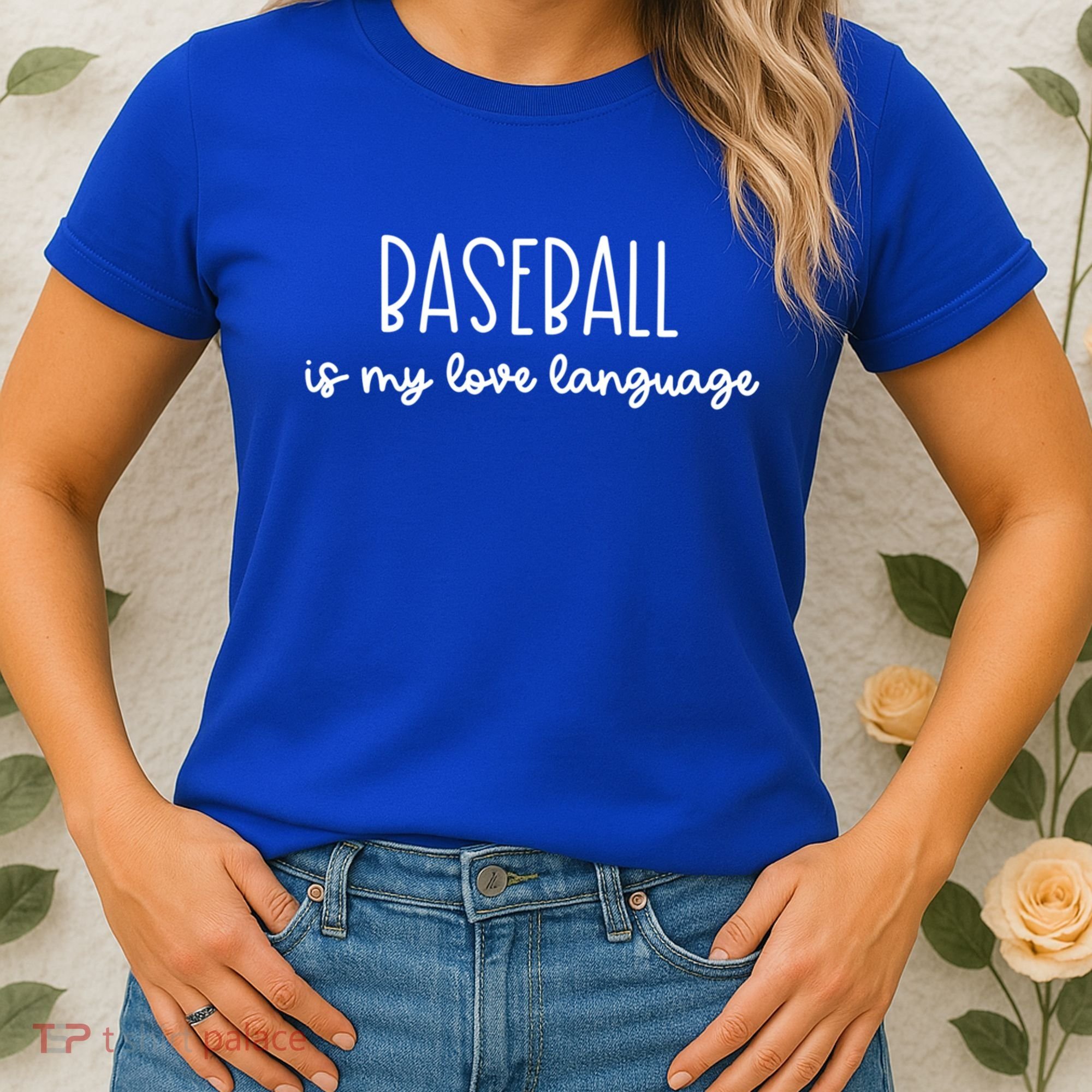 Baseball Is My Love Language Fan Gift Women's T-Shirt