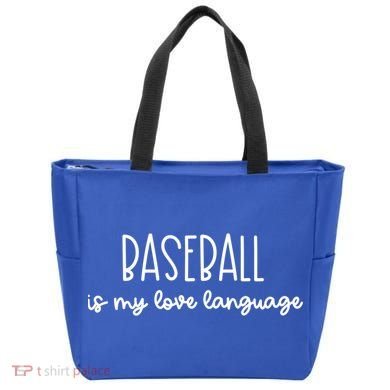 Baseball Is My Love Language Fan Gift Tote Bag