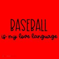 Baseball Is My Love Language Fan Gift Santa Hat thumb 1