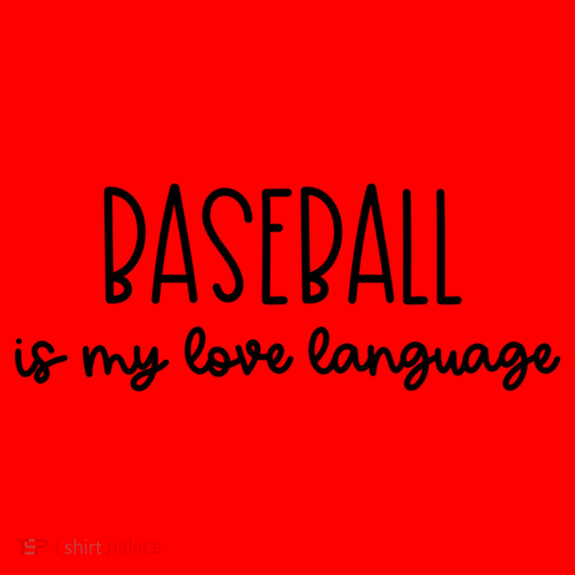Baseball Is My Love Language Fan Gift Santa Hat