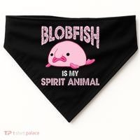Blobfish Is My Spirit Animal USA-Made Doggie Bandana thumb 0