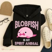 Blobfish Is My Spirit Animal Hoodie thumb 4