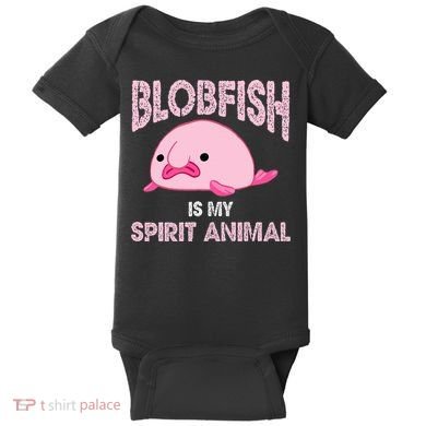 Blobfish Is My Spirit Animal Baby Bodysuit