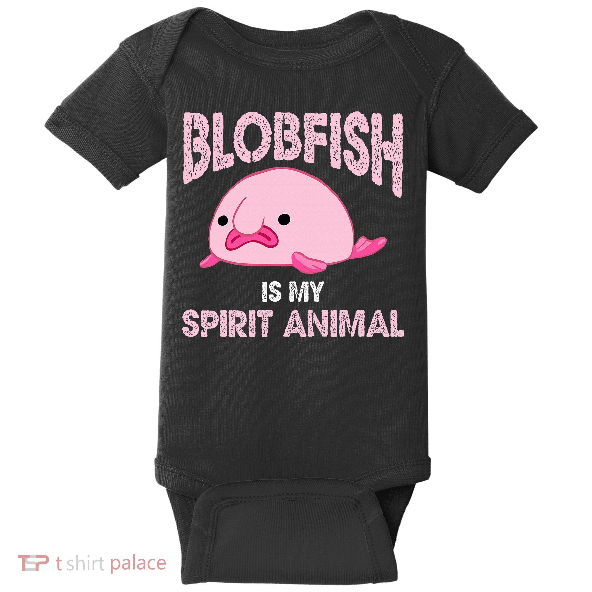 Blobfish Is My Spirit Animal Baby Bodysuit