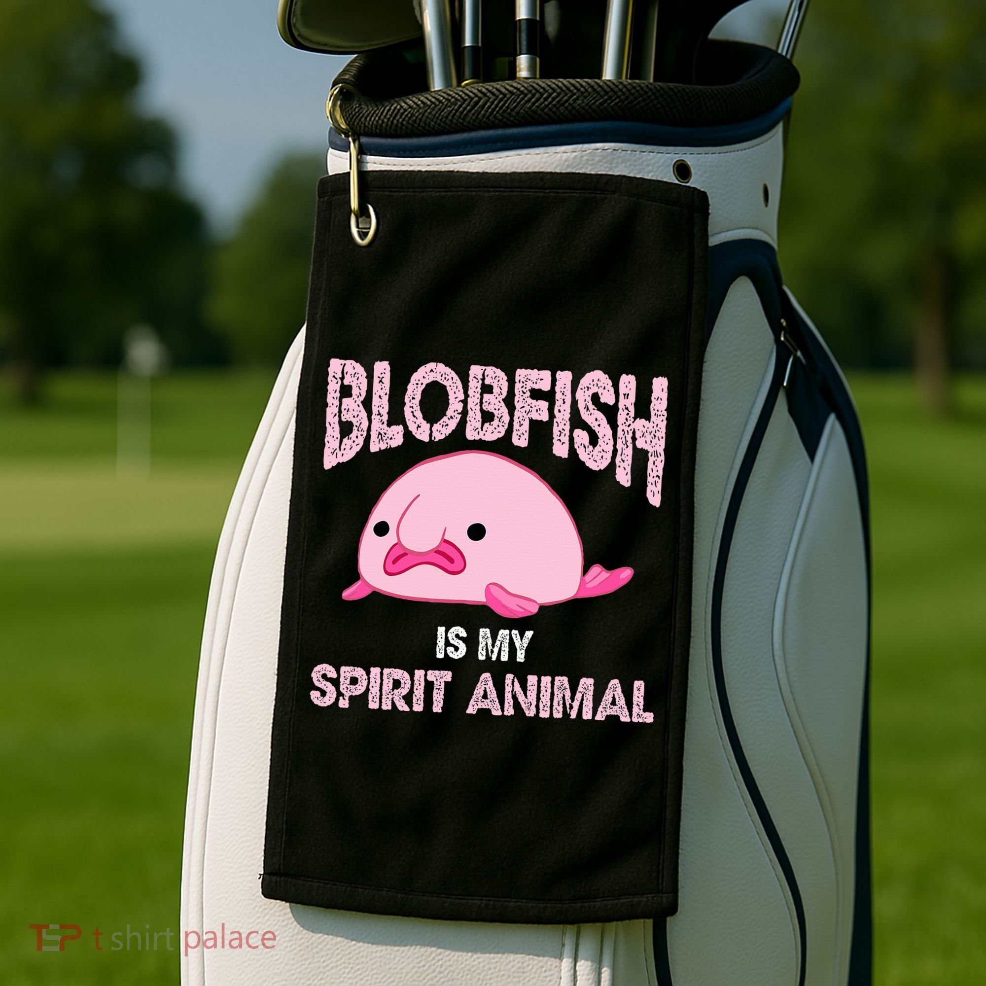 Blobfish Is My Spirit Animal Golf Towel