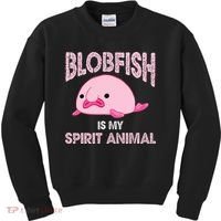 Blobfish Is My Spirit Animal Kids Sweatshirt thumb 0